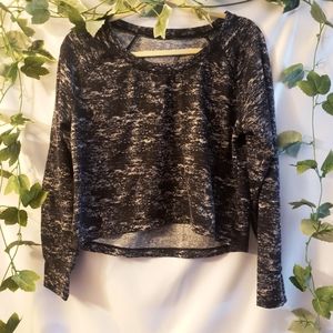 Camo Gap Fit Cropped Sweater. Size L.